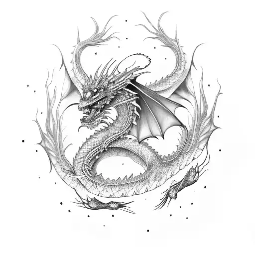 Female Dragon That Scale Up The Arm