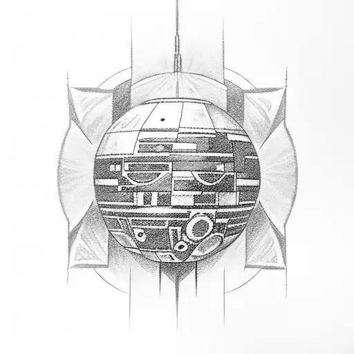 Binary Sunset From The Movie Star Wars