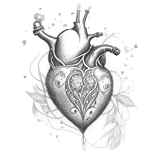 Botanical Heart With Disney Elements