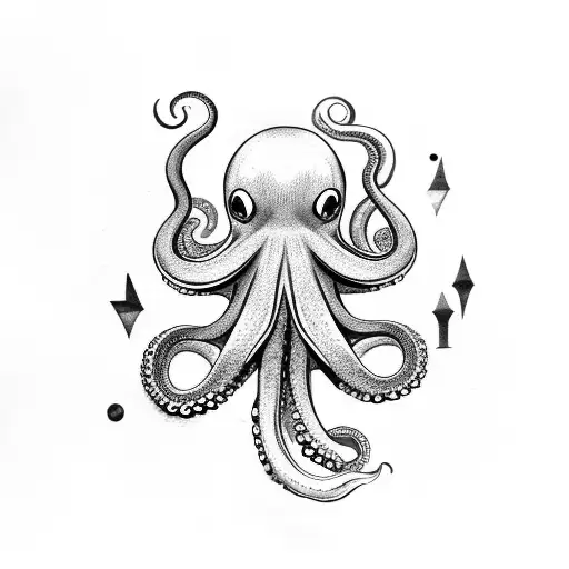 Octopus With A Clock