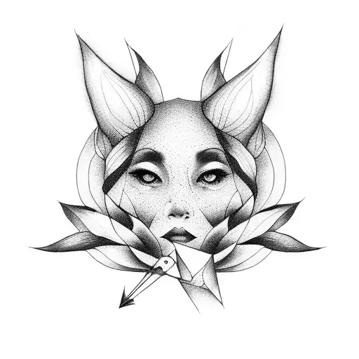 Paper Crane With Lotus