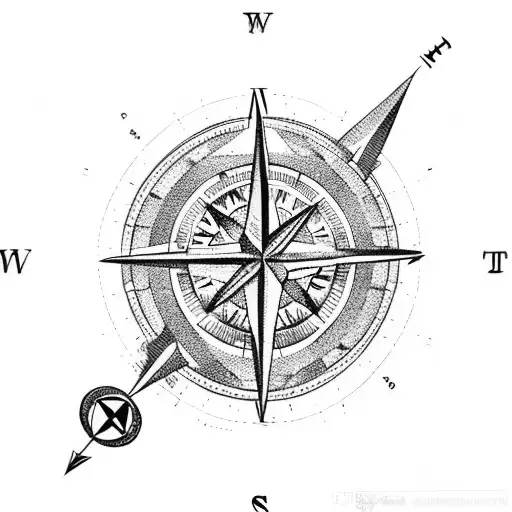 A Compass With Coordinates Of A Memorable Family Vacation Destination