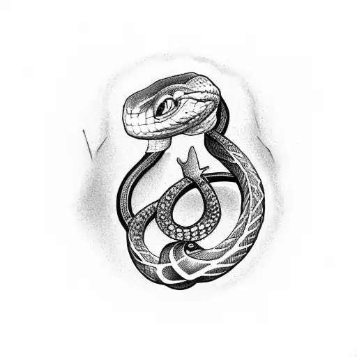 Snake Around The Hand