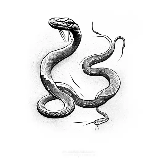 Snake Around The Forearm