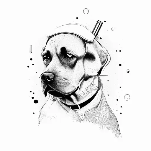 Old Man With Gun And Dog