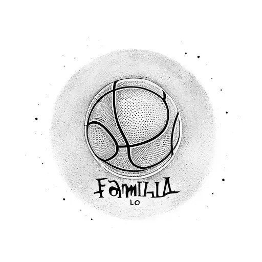A Basketball Hoop With The Word 'Familia' Written On It