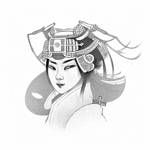 Janpanese Geisha Female Samurai
