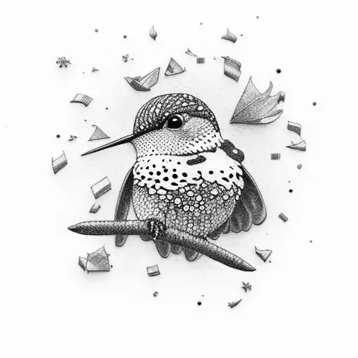 Trash Polka Hummingbird