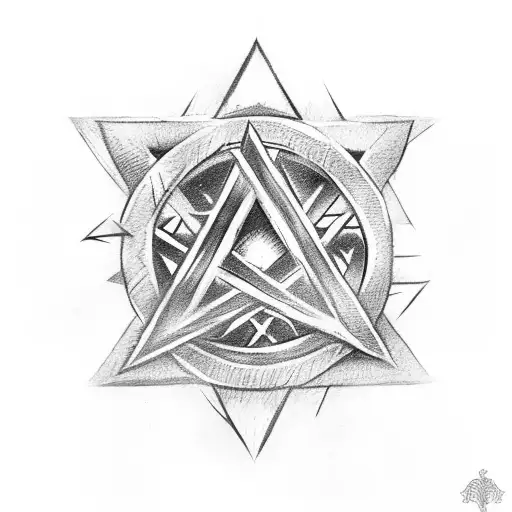 Two Iron Swords With A Star Of David A Fire And Broken Heart