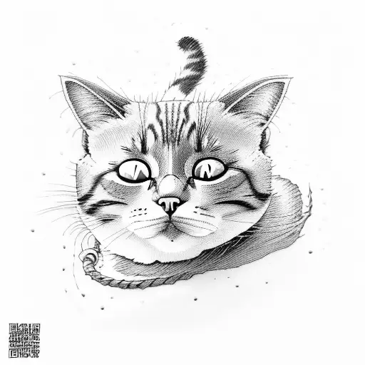 Cat Sleeping Curled Yp