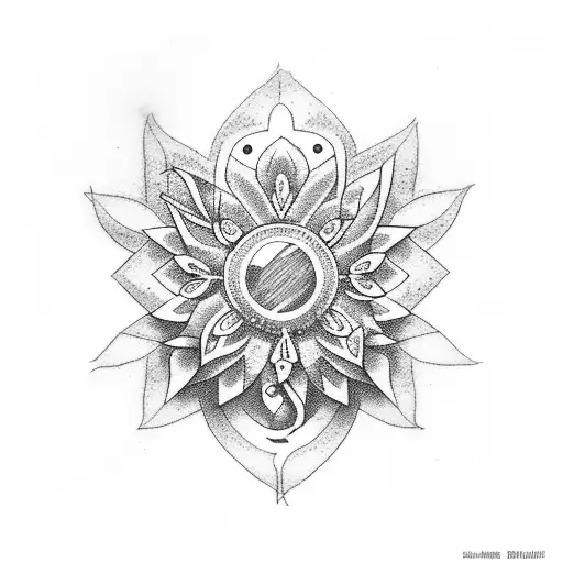 Christian Cross With Flowers Colourful