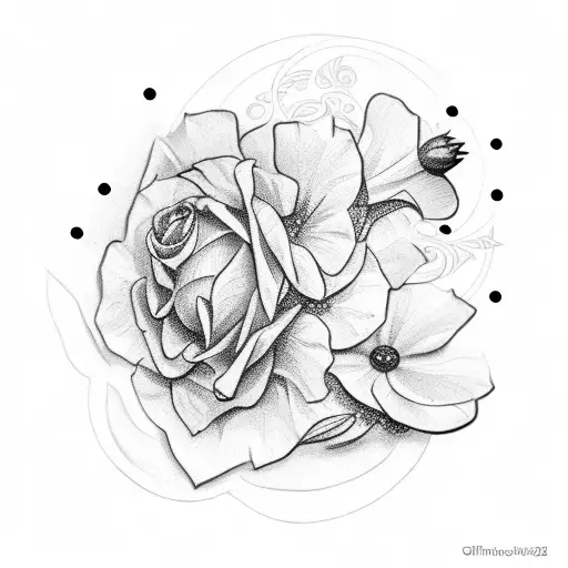 Christian Cross With Flowers For Woman