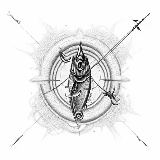 An Intricate Fishing Lure With A Hidden Message Woven Into The Design