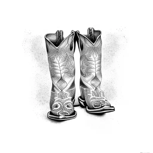Palm Tree Cowboy Boots
