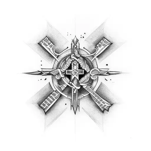 Cross With Words God Family Friends