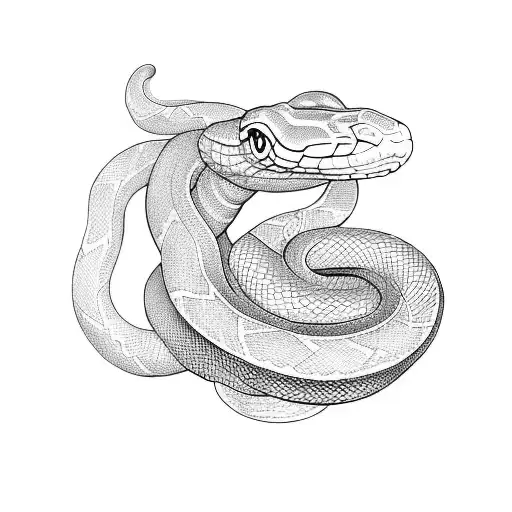 Snake Rising Scroll