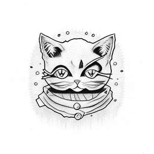 Cats Crochet Wool Buttons 'Rainbow Goth Style'