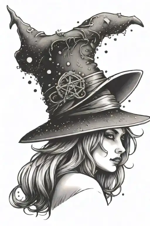 Pretty Witch With Hat