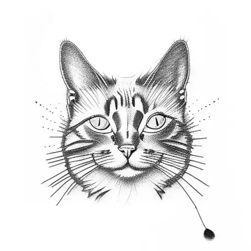 Cat With Butterfly And Cigarette