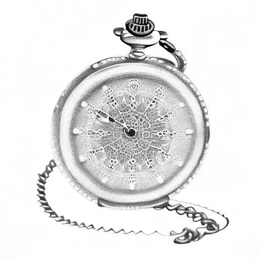 Pocket Watch And Money