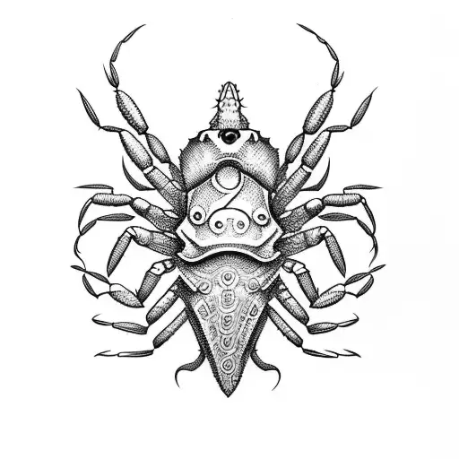 I'd Like A Tattoo Featuring The Head Of A Crab And The Body Of A Scorpion