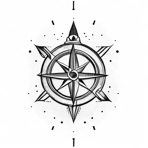 Arrow With Compass