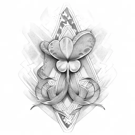 Shamrock Draped In American Flag