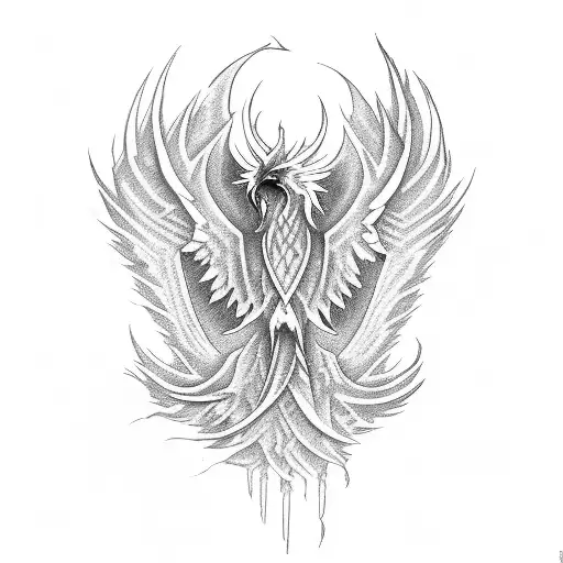 Phoenix Resurection From Ash
