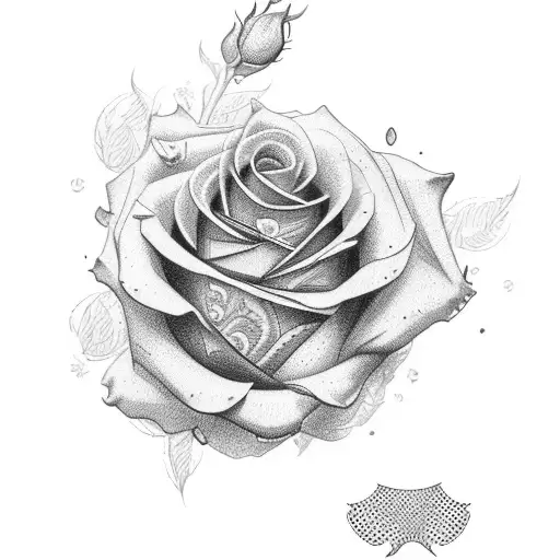 British Rose With Colour