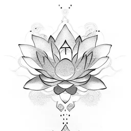 Lotus Flower With Chains