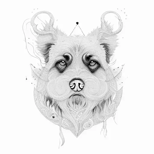 Black Dog With Beard