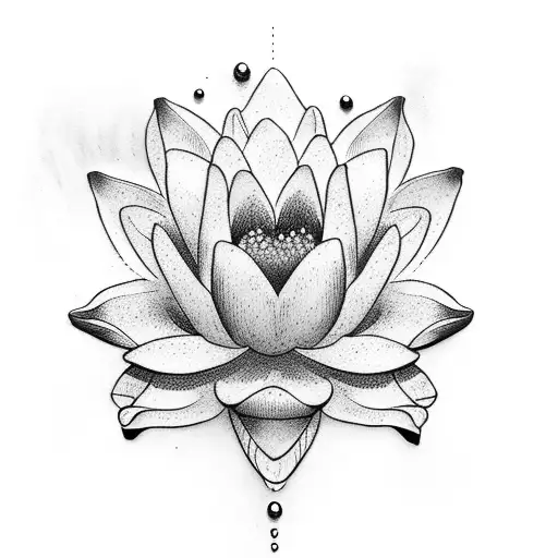 Cross With Water Lily