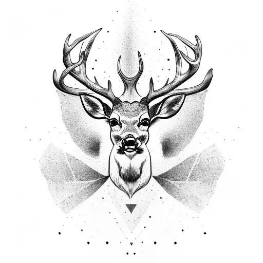 A Full-size Deer With Wings