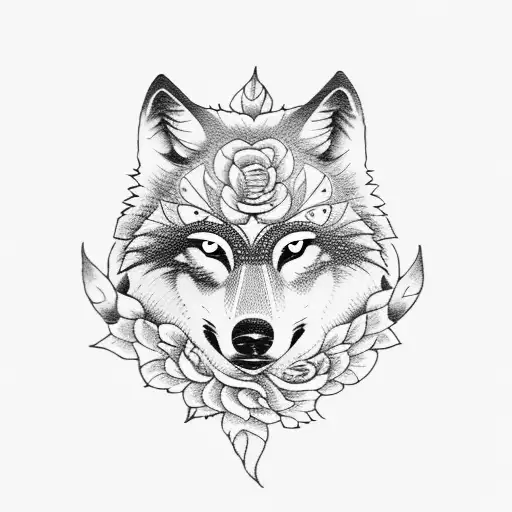 Wolf And Roses