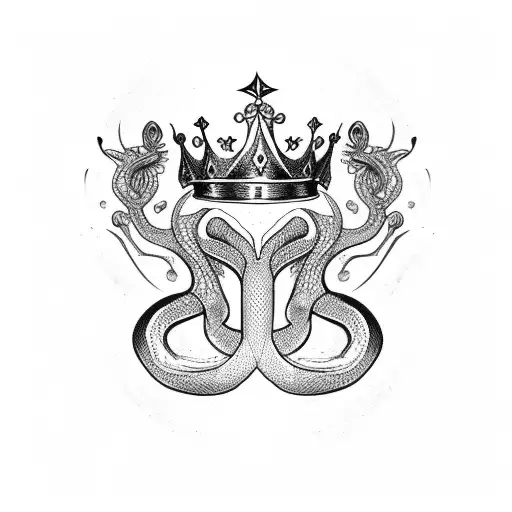 Snake With Crown
