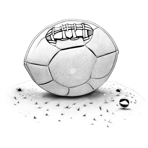 Kid With Football Ball On Streets