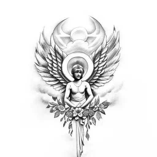 Laurel Wreath With Angel