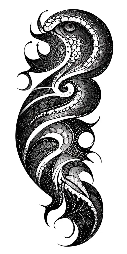 Tribal Tattoo With Extreme Faded Colours