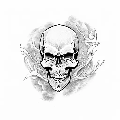 Skull Abd Sword