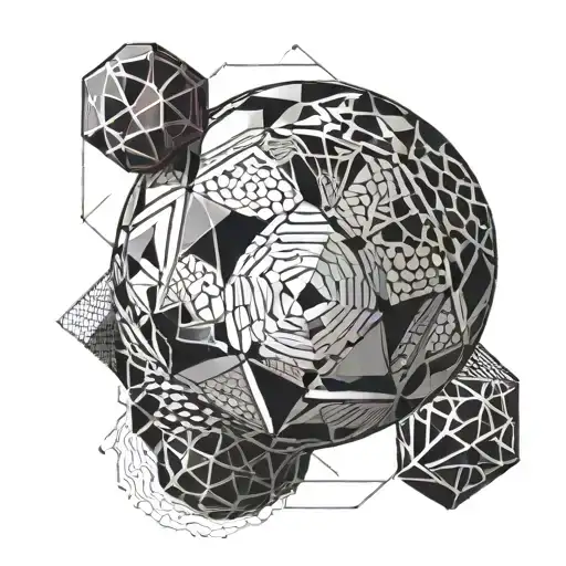 A Futuristic Soccer Ball Design Incorporating Geometric Shapes And Patterns