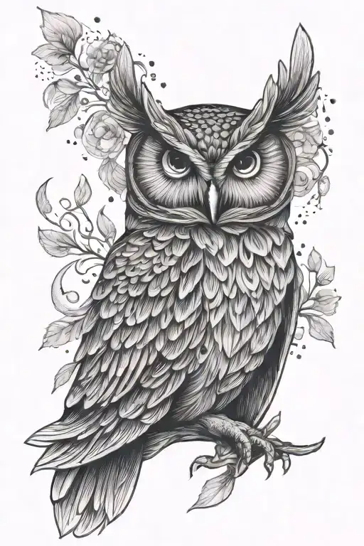 Owl In An Evening Gown