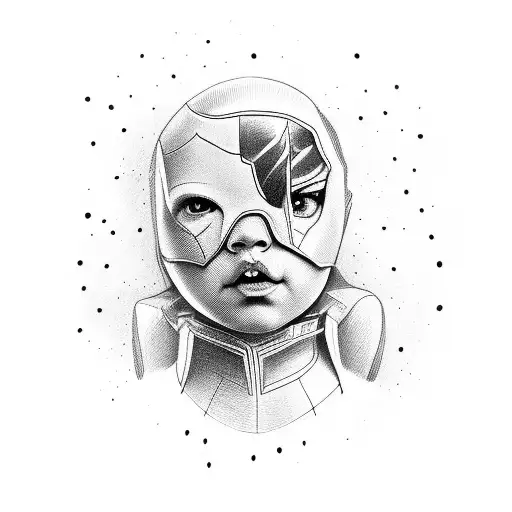 Portrait Of My Child As A Superhero