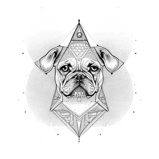 Dog In A Piramid Inverted