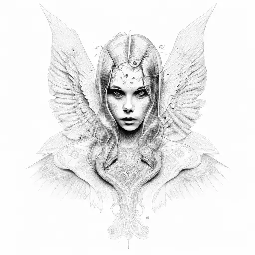 A Captivating Portrait Of A Fallen Angel
