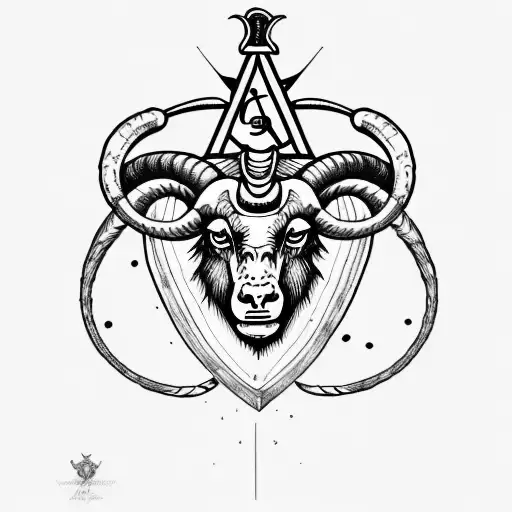 Aries Big Tatoo With Freemason Touch