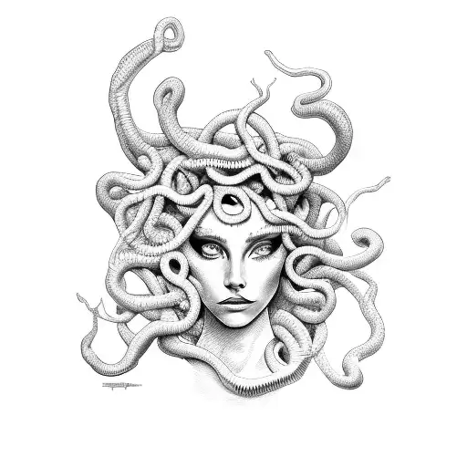 Medusa Loving A Man Eyes Banded