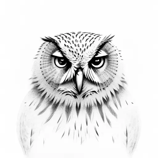 Full Body Realistic Indifferent Owl
