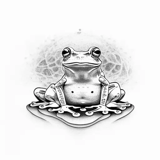 Simple Frog Meditating