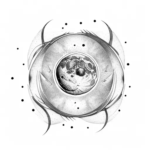 Moon Combined With Infinity Symbol