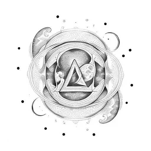 Moon And Infinity Symbol